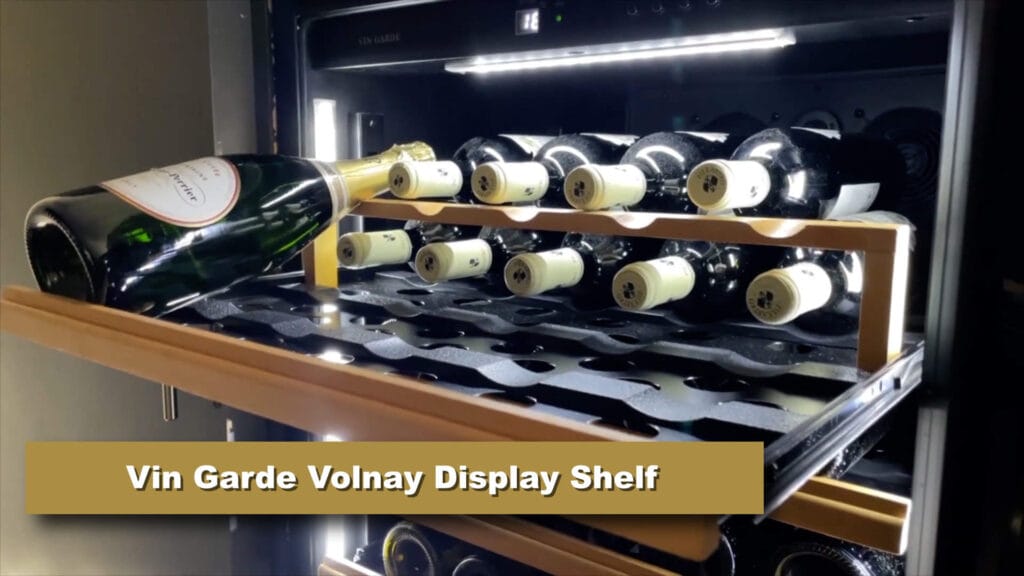 vin garde volnay top display shelf