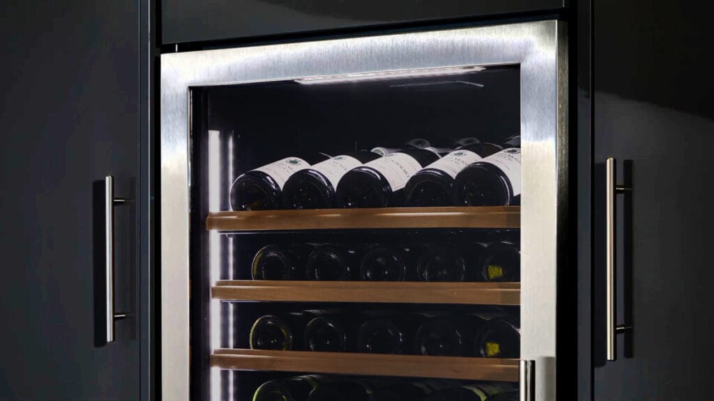 stainless steel framed glass door