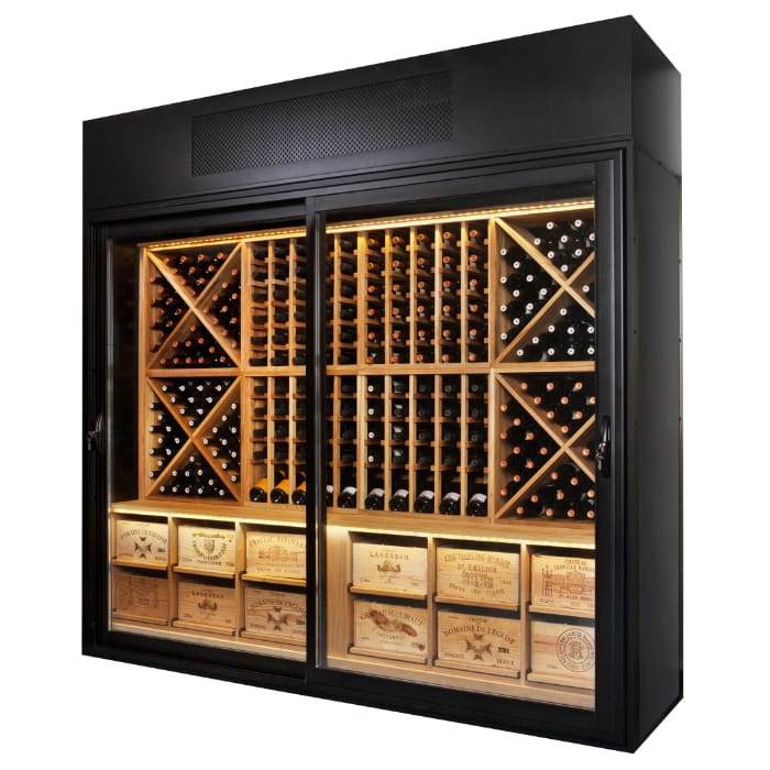 wine wall oak racking