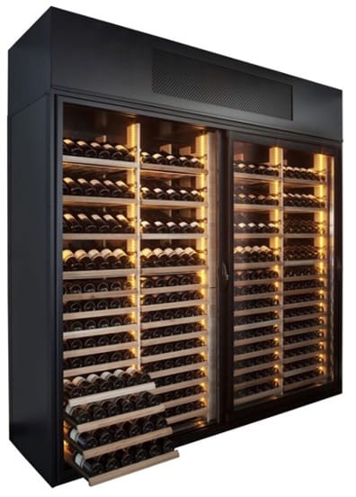 wine wall, standard racking