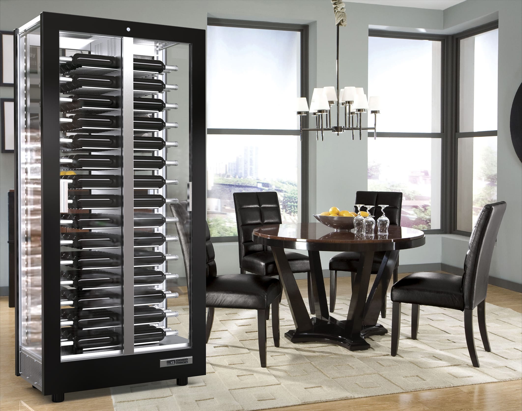 wine desplay cabinet